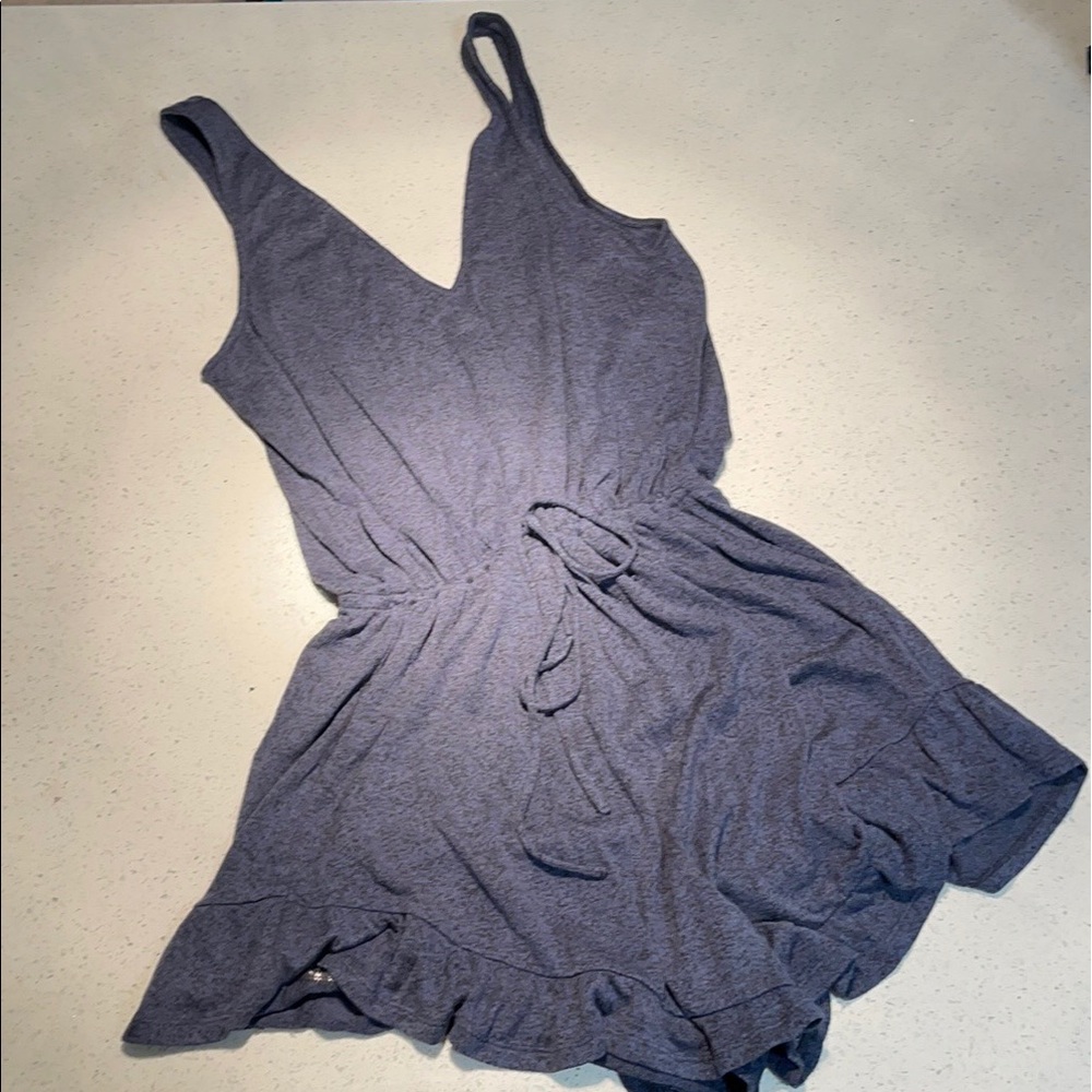 Express - Blue Tank Top Romper (Size Medium)